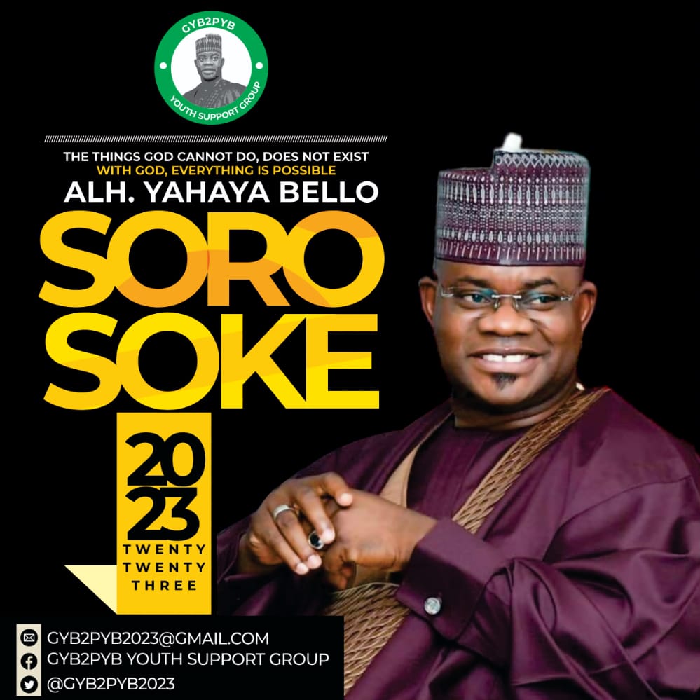 Prof_James5's tweet photo. The call by spirited Nigerians for Alh Yahaya Bello to lead Nigeria and Nigerians is gathering more momentum. It's a right call and a purposeful mission. Let's join now. @OnoruoyizaAhmad @gyb2pyb @Dr_DsOmeiza @ItzAmeer01 @AsukuPharm @ziliyax @ed_onoja @eMedia_KG @Folasadeatteh1 https://t.co/7PCzyxhxDJ