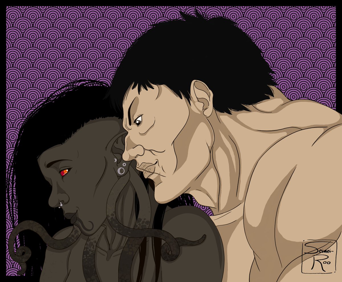 Seimei_roo's tweet photo. Tfw your first piece of art for 2021 is gross, fucking fanart. I'm completely obsessed with Baki and if you know me, you already knew I was going to fall head over tail for this man. #kaoru #hanayama #baki #fearlessman #yakuza https://t.co/Sw7l9zGT5k
