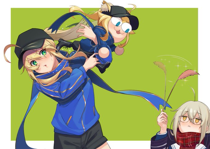 ヒロインX嬢と謎のネコチャン。 