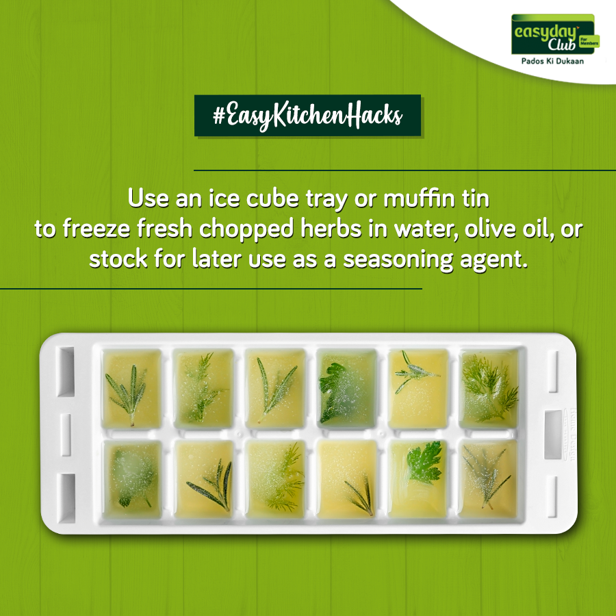 easydayclub's tweet image. Accidentally bought too much Pudina? Don&apos;t worry, we&apos;ve got you covered! Use this simple hack and save fresh herbs for later use.  Find fresh herbs at your nearest Easyday Club store or order them online from bit.ly/Easyday_ClubSh….

#EasyKitchenHacks #groceryshopping #herbs
