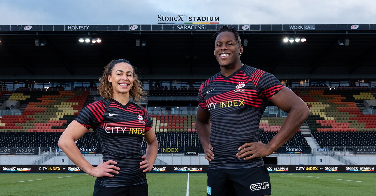 '𝘼 𝙈𝘼𝙏𝘾𝙃 𝙇𝙄𝙆𝙀 𝙉𝙊 𝙊𝙏𝙃𝙀𝙍 ' We're incredibly excited to welcome @StoneX_Official & @CityIndex to the Sarries family 🤝! 🏟 Home renamed StoneX Stadium.  👕 City Index to feature on club shirts.  ✍🏼 Four-year partnership. #StrongerTogether #AMatchLikeNoOther