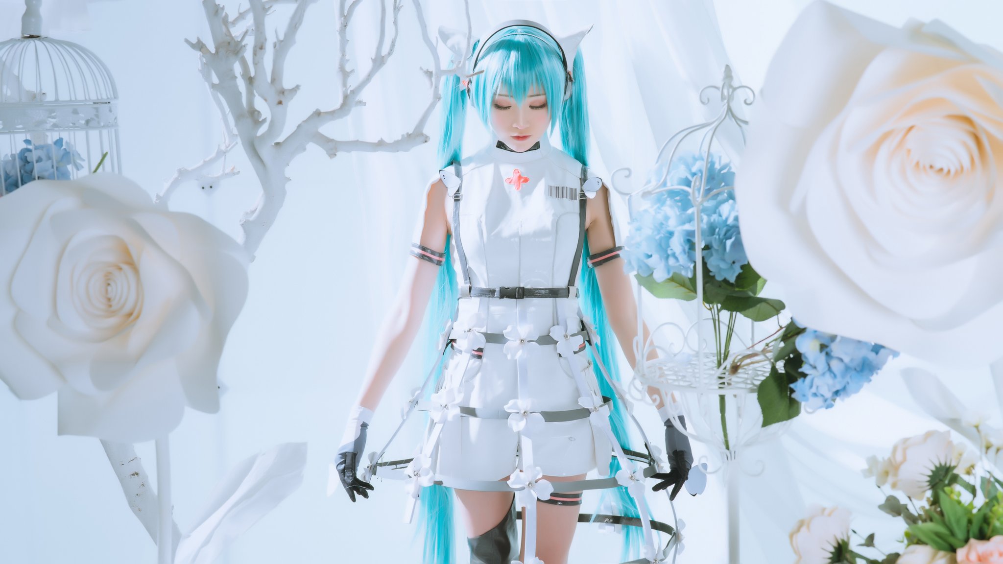 画像,#HatsuneMiku  #cosplay🌼╔            花と蝶                   ╝🦋coser:@kitaro_cos ph…