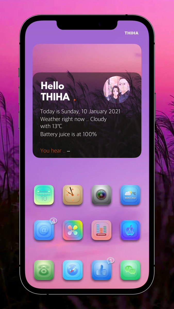 kyawthihaphyo's tweet image. Tonight with my #ColorGlow 
#Widgy #Widget @kleinmone 
#HidestatusbarItems12X @JunesIphone 
#SM_Pro @screenshot_pro 
#Snowboard @SparkDev_ 
Thanks all creators 🙏🏻