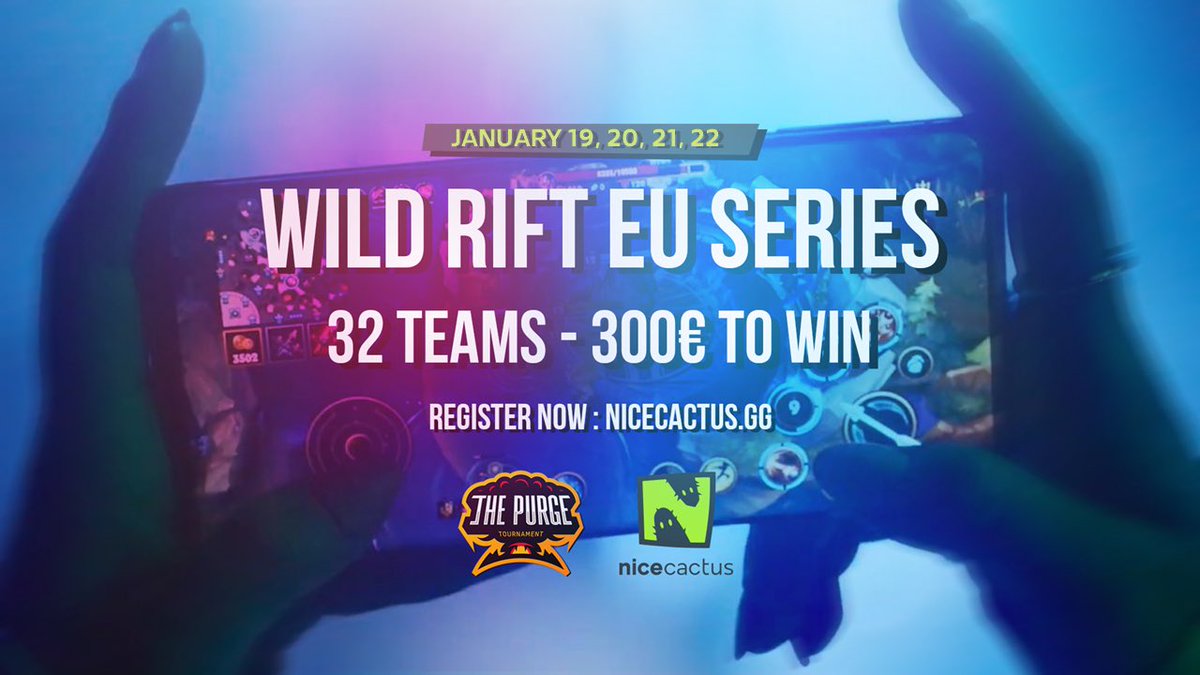 PurgeTournament's tweet photo. Hey guys, happy new year !! 🔥🥰

Let's start with an exclusive @PurgeTournament x @nicecactusgg Wild Rift Event !

For more info/to register :
https://t.co/n8WqwIPpoP
https://t.co/LaAEZDQIgr https://t.co/N8dKNwAaBc