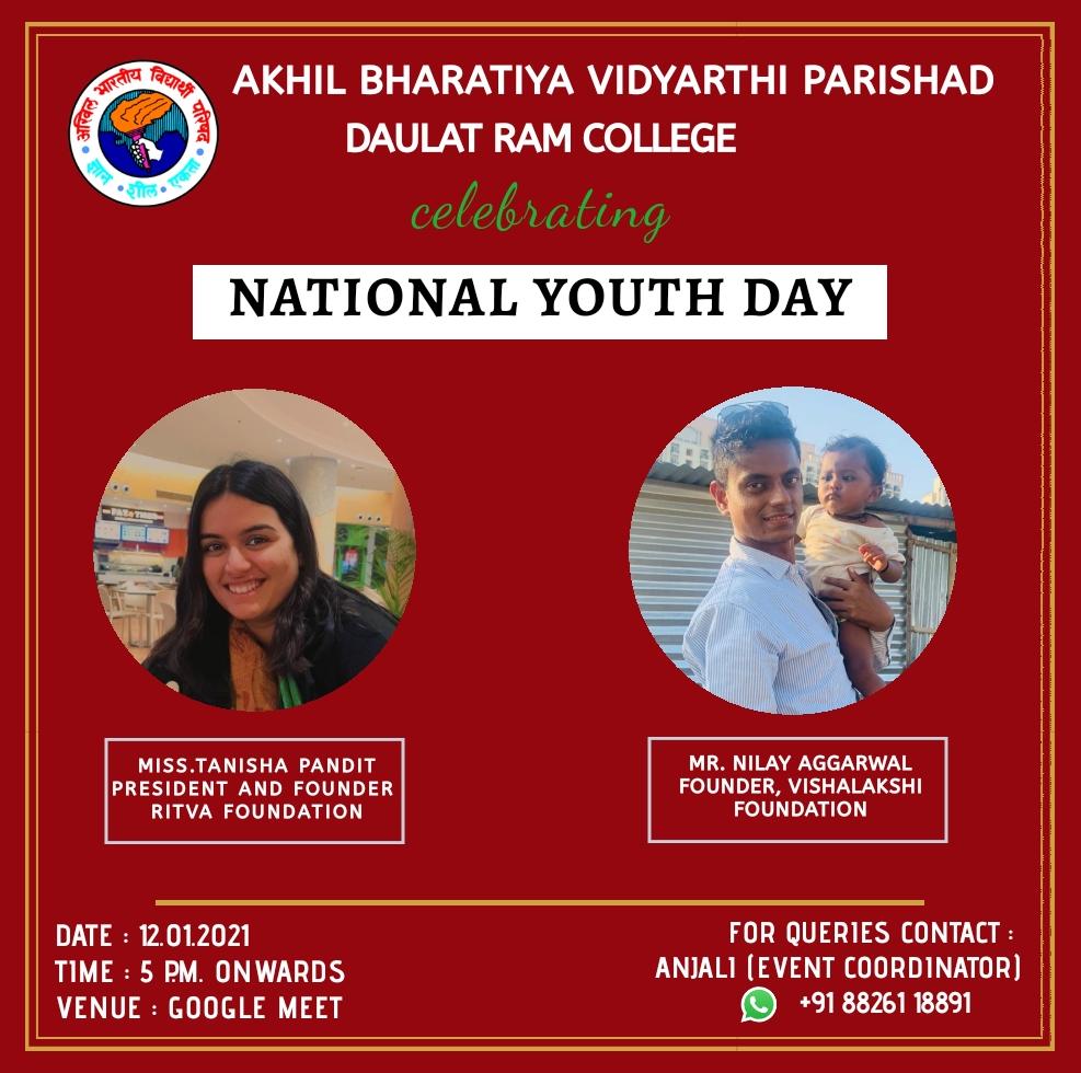 TanishaPandit3's tweet photo. I am delighted to share that I have been invited as the guest speaker on national youth day by the abvp drc unit. Join the link of the WhatsApp group below to be a part of the session.
https://t.co/MlArcQm8lD
@ritvafoundation @ABVPVoice @ABVPDelhi @globalgirlsin @UNYouthEnvoy https://t.co/K4oQ0gxcf8