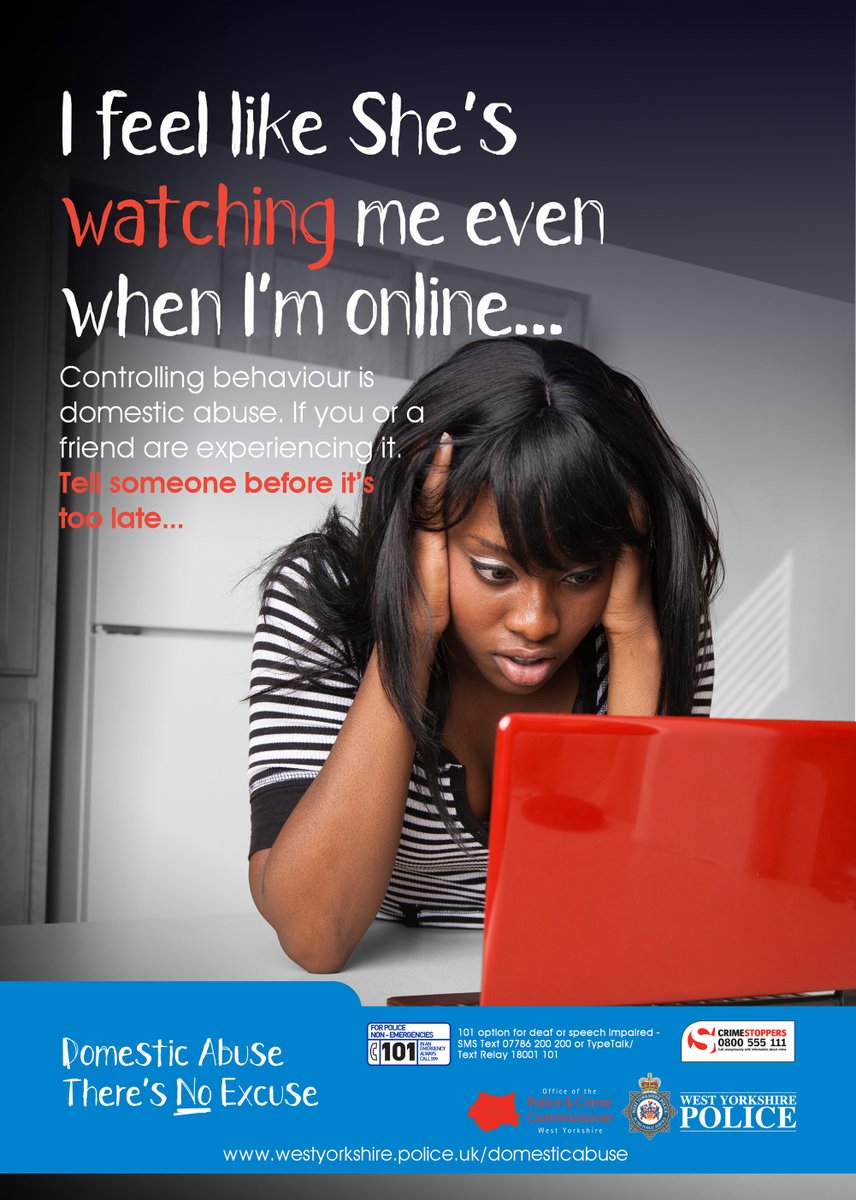 Are you worried that your partner is trying to control your behaviour? This could be domestic abuse westyorkshire.police.uk/domesticabuse