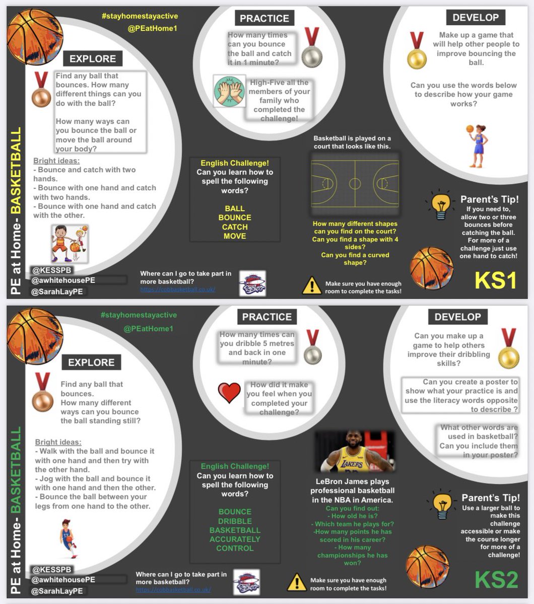 crofton_pe's tweet photo. Tomorrow’s PE session is Basketball. Follow the information on the card below to explore, practise and develop you skills for this very popular ball game! 🏀 🏀 🏀 #CroftonGetsActive @PEatHome1 https://t.co/aBBijiu4RE