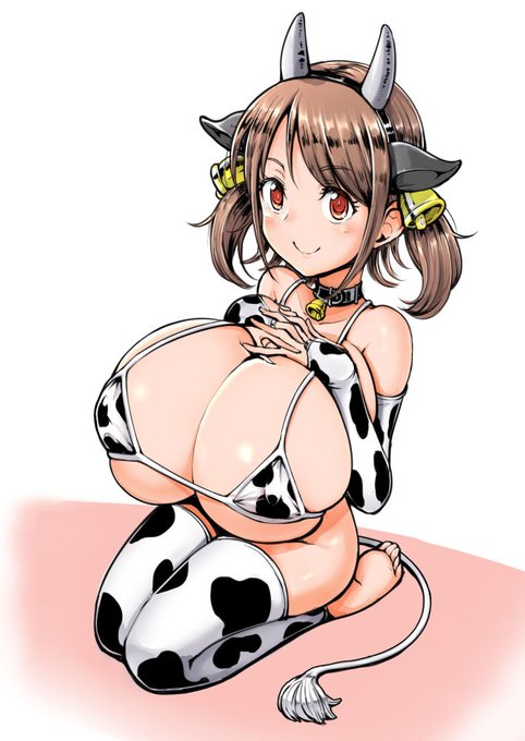 牛ろり巨乳ちゃんにぶっかけてみました 