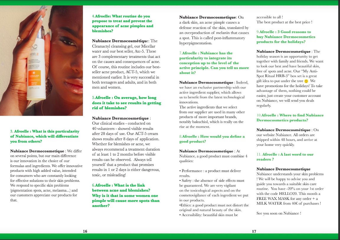 Nubiance products are entirely designed and manufactured in France. The company’s strategy is centered on innovation. It controls the entire development chain of our products and has clinical studies carried out by independent experts in France and Africa. nubiance.fr/en/