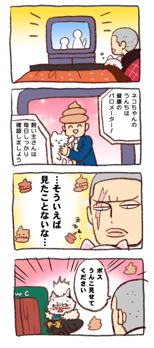 ボスにゃんは💩なんてしません!!!😾 