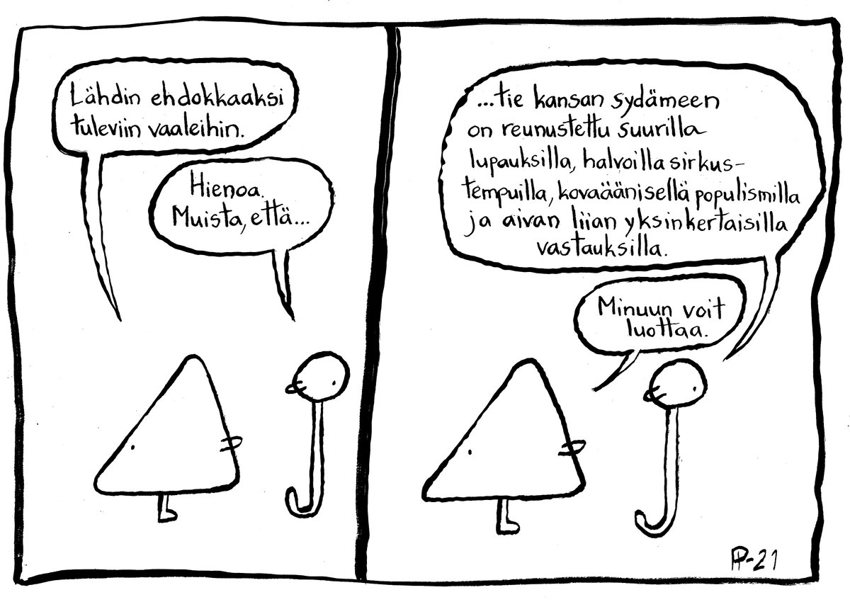 pampijarotsi's tweet photo. #vaalit #kunnallisvaalit #kansansyvätrivit #populismi #vaalilupaus #pämpijarotsi https://t.co/4Lj8B2k3pF