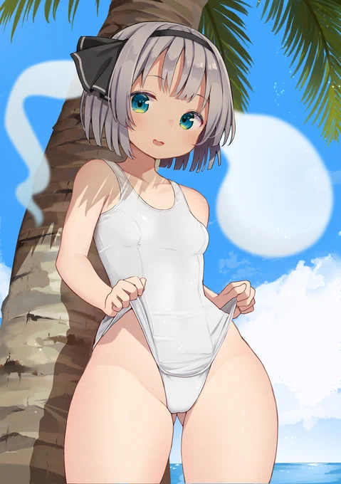 [R-18] 白スク妖夢ちゃん #魂魄妖夢 #東方 #東方Project https://t.co/qXKmrORtsi 