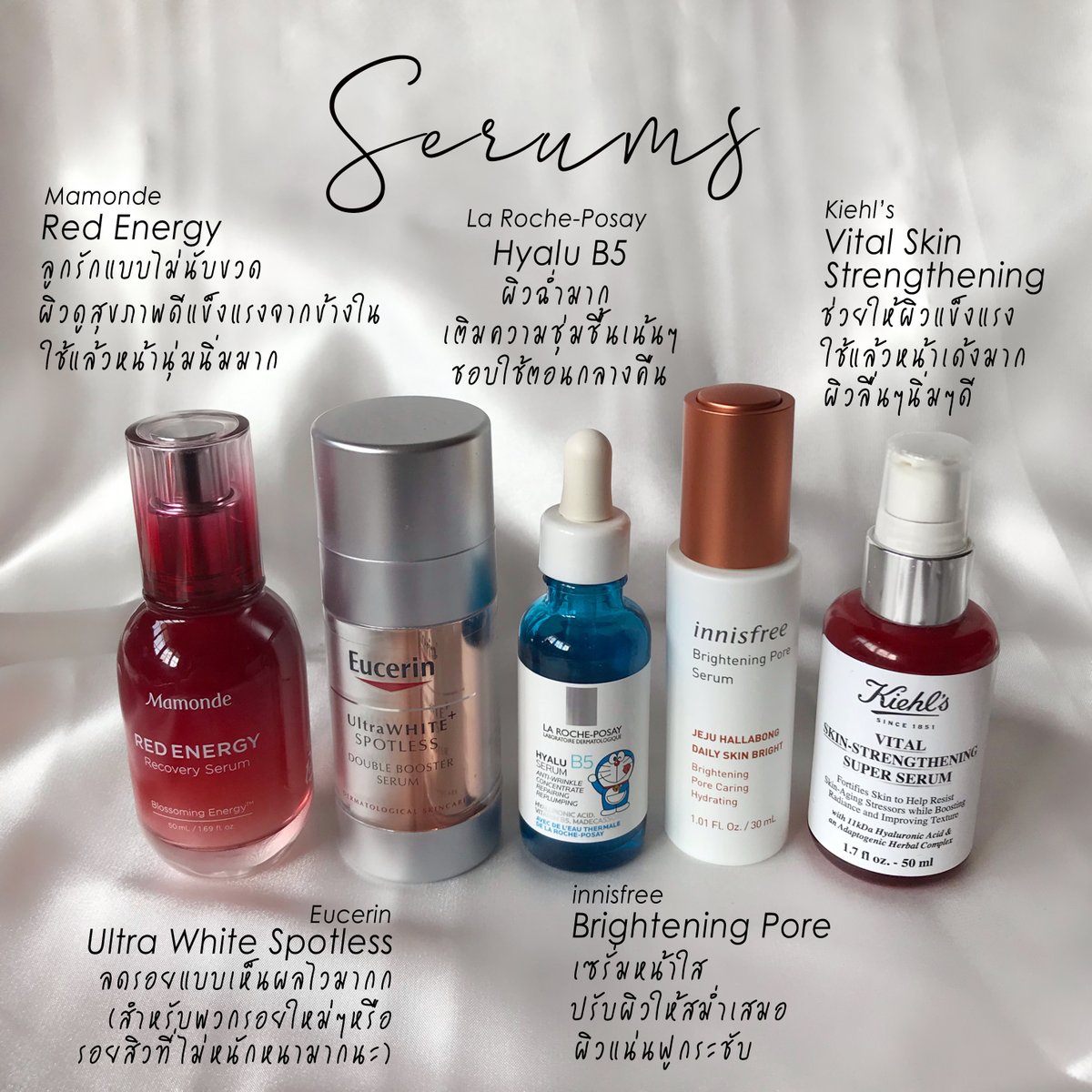 tTukablythe's tweet photo. my favorites skincare of 2020❤️

Toners &amp; Serums💦✨
โทนเนอร์สลับใช้ตามสภาพผิวแต่ละช่วงนะคะ
ส่วนเซรั่ม mamonde ลูกรัก ชอบมากก ไม่เคยขาด https://t.co/VgUkFI895i