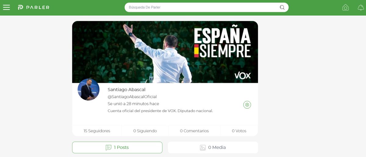 Santi_ABASCAL's tweet photo. Sois muchos los que os habéis abierto en las últimas horas una cuenta en las plataformas de redes sociales alternativas. 

Allí también me podéis seguir:

➡ En Gab: https://t.co/v2W0EHImKC
➡ En Parler: https://t.co/xL1DLYhHi1

¡No podrán silenciarnos! https://t.co/A4zENtomzM