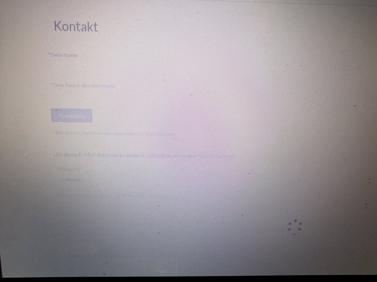 Ach ja und der Support kann irgendwie auch nicht angeschrieben werden..... Die Seite lädt nicht...

<a href="/TwitchDE/">Twitch DE</a> <a href="/TwitchSupportDE/">Twitch Support DE</a>