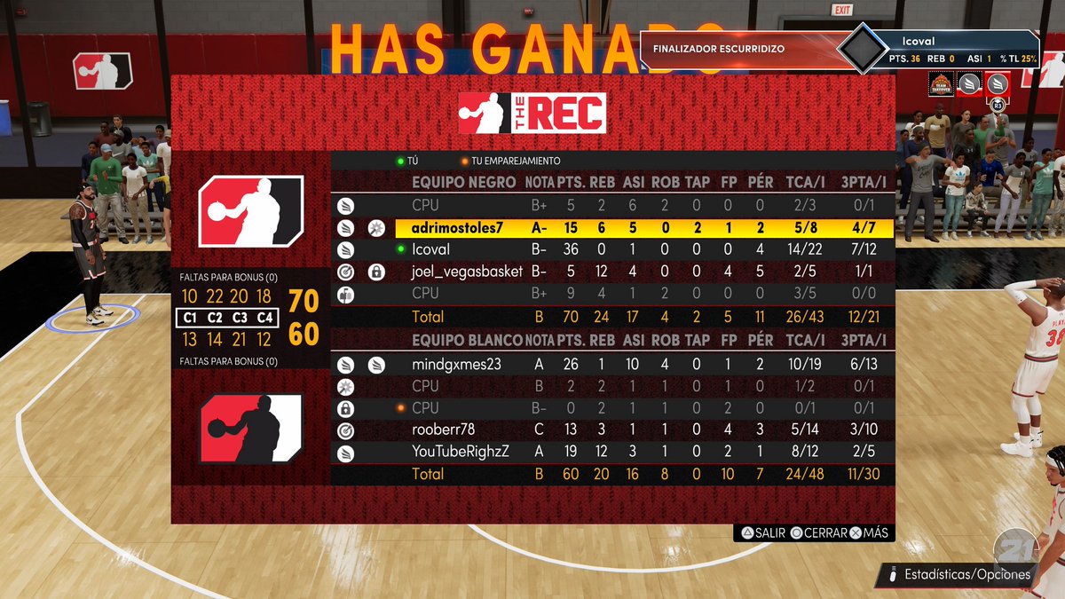 ivan21cova's tweet photo. Acabo de jugar mi mejor partido hasta ahora en #NBA2K21
#mambamentallity https://t.co/AN8sus3pKY