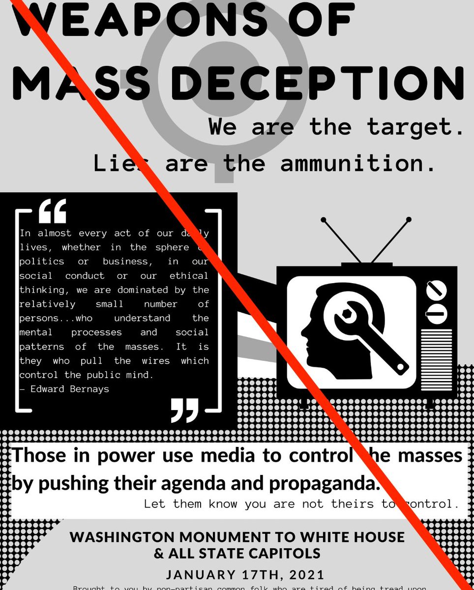 They're also planning another March and possible assault on the US Capitol and other government bldgs in DC that same day, January 17, next Saturday. 3/