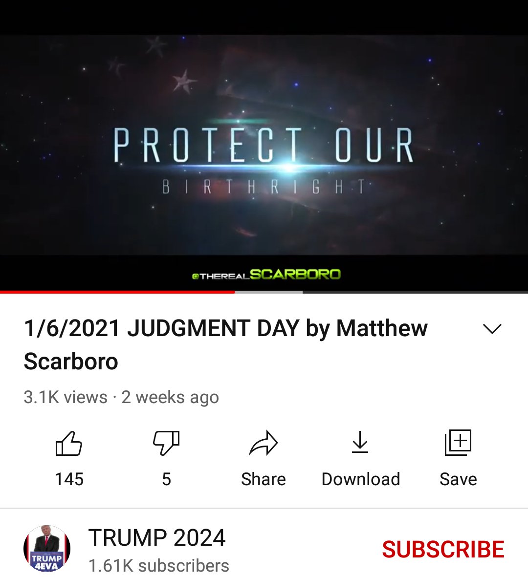 This particular QAnon video was produced by Matthew Scarboro, who runs a company called EZ Imaginations in Charlotte, NC. He also did a video promoting the January 6 coup attempt. It was posted on December 28. 6/