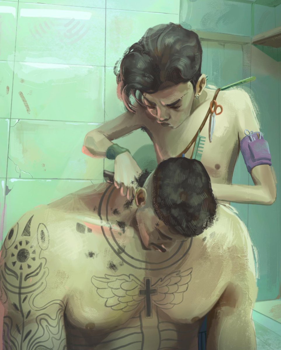 chedilkm's tweet photo. Hostel Washroom
Photo study of a picture by Sanjat Bonnie.

Tried to exagerrate features and play with proportions.

Made on Procreate

#art #illustration #sketch #style #sketchbook #digital #procreate #color #study #style https://t.co/hmfeBvblTc