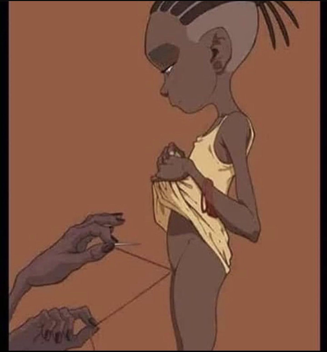 og_beeping101's tweet photo. In case you wonder why we are so mad. Being a woman isn’t a crime. #stopinfibulation #letwomenbe https://t.co/FzoOTpr69Q