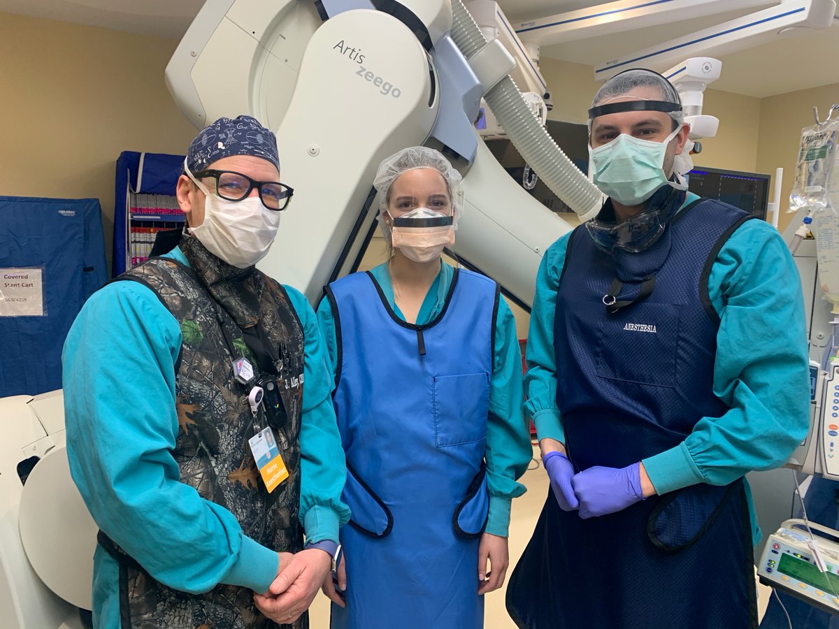 Looking towards the future. Justin Alley, CRNA working with Matt Austin, SRNA and Sierra Keim, UMO junior nursing student at EMMC. Preparing our next generation of CRNAs is an important role of CRNAs! #educationiskey #anesthesiafacts #CRNA
