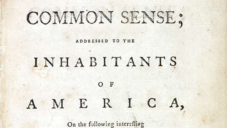 Published on this day in 1776 by Thomas Paine