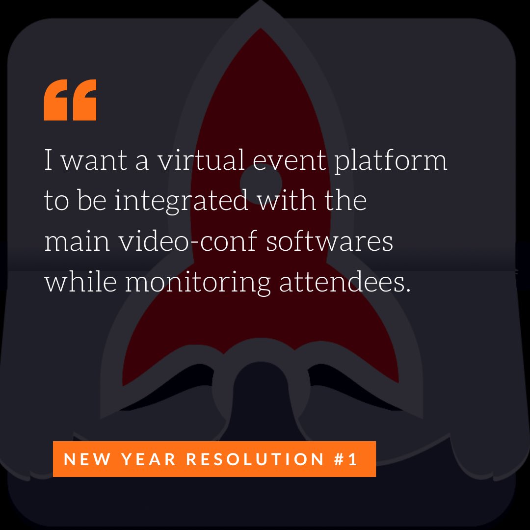 New year resolution #1. 
#eventprof #meetingprof #cmpc #event #virtualevent #hybridevent #ems #eventtech #eventplanning #meetingplanning