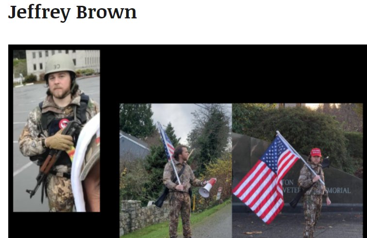 Known "Evergreen State Patriots" Damon Michael Huseman & Jeffery Brown attended the attempted break-in at the governor's mansion on 1/6/21. `