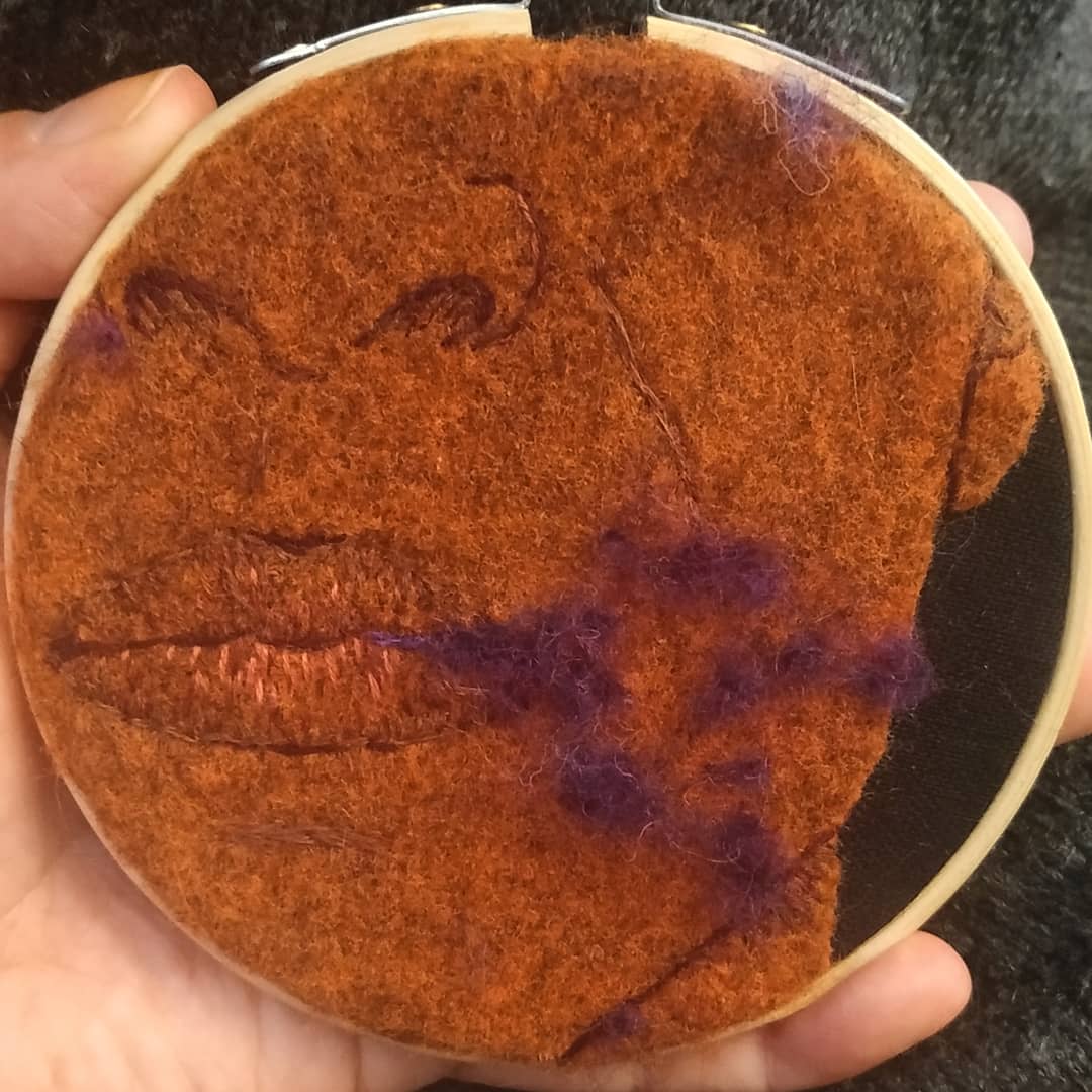 kirikiri1's tweet photo. Hoop for Episode 93 - Contaminant..
Nothing makes me happier than being asked to do a Corruption hoop, *especially* a mold one. 🙏🙏
#tma #magnuspod #themagnusarchives #embroidery #hoopart #contaminant #thecorruption #mold #gregrussell https://t.co/R0D6pz4NbO