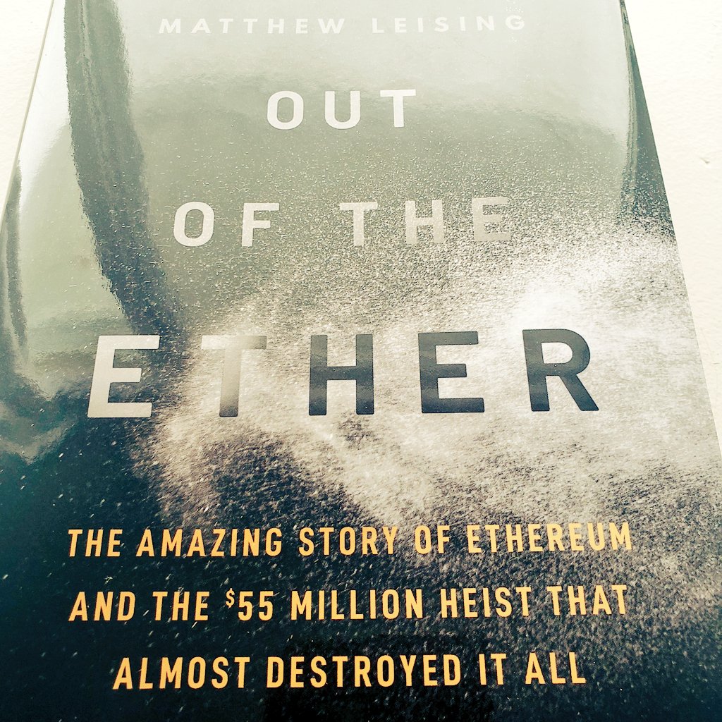 calamenium's tweet photo. Weekend reading. Trying to finish it before $eth all time high. Have to admit the DAO pulled me in to the space, such an exciting read. @mattleising π₯
#OutOfTheEther https://t.co/7XKK6HjUBW