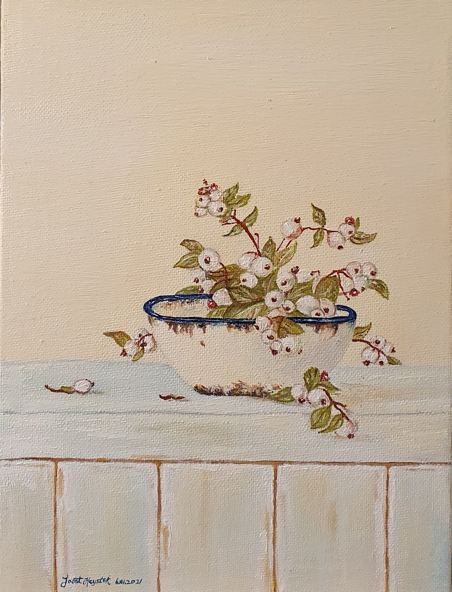 This one is sold. #Snowberries #blowberries #oilonpanel #oilpainting #oilpaintings #art #arte #arts #artshare #artwork #artistsontwitter #Twitart #bigartboost #painting #paintings #paint #thedailypainting #Flowers