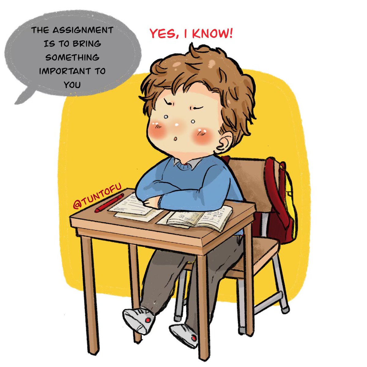 tuntofu's tweet photo. Assignment 🥲
.

#illustration #peterparker #tonystark https://t.co/K9c8dNazBq
