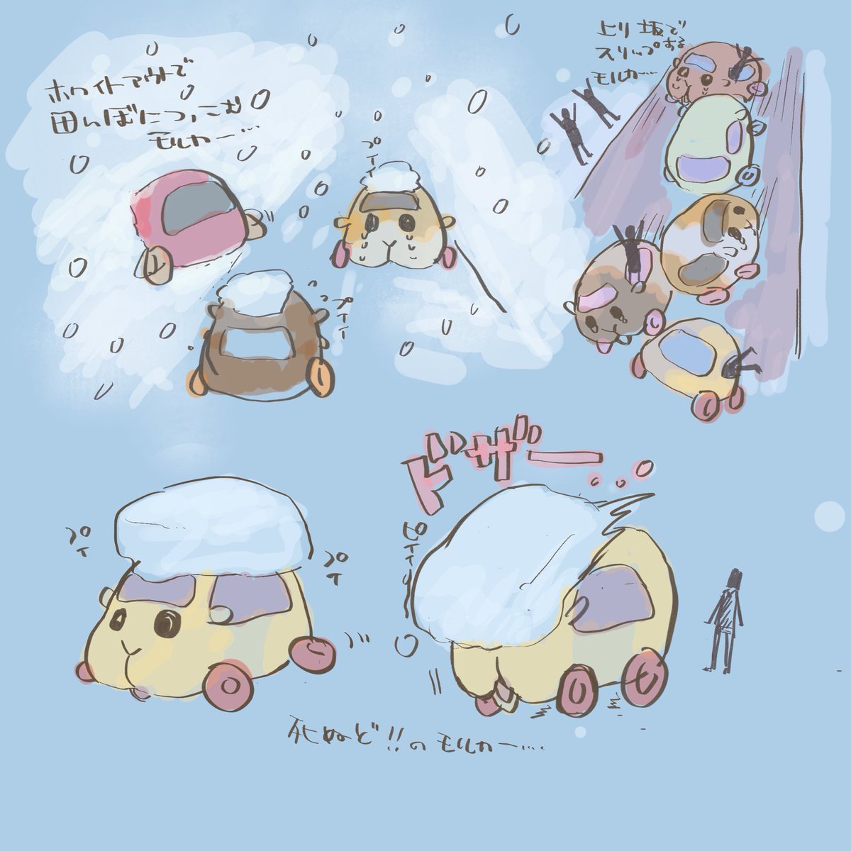 雪国のモルカー… 