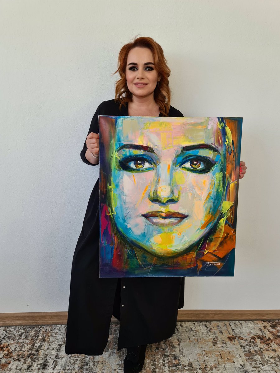 Эксклюзивный #портрет для стильной #бизнесвумен <a href="/aishe/">Aishe</a>.age 🌟🤗в моем исполнении🎨
#подарок #портрет #екатеринбург #заказ#handmade #бизнес