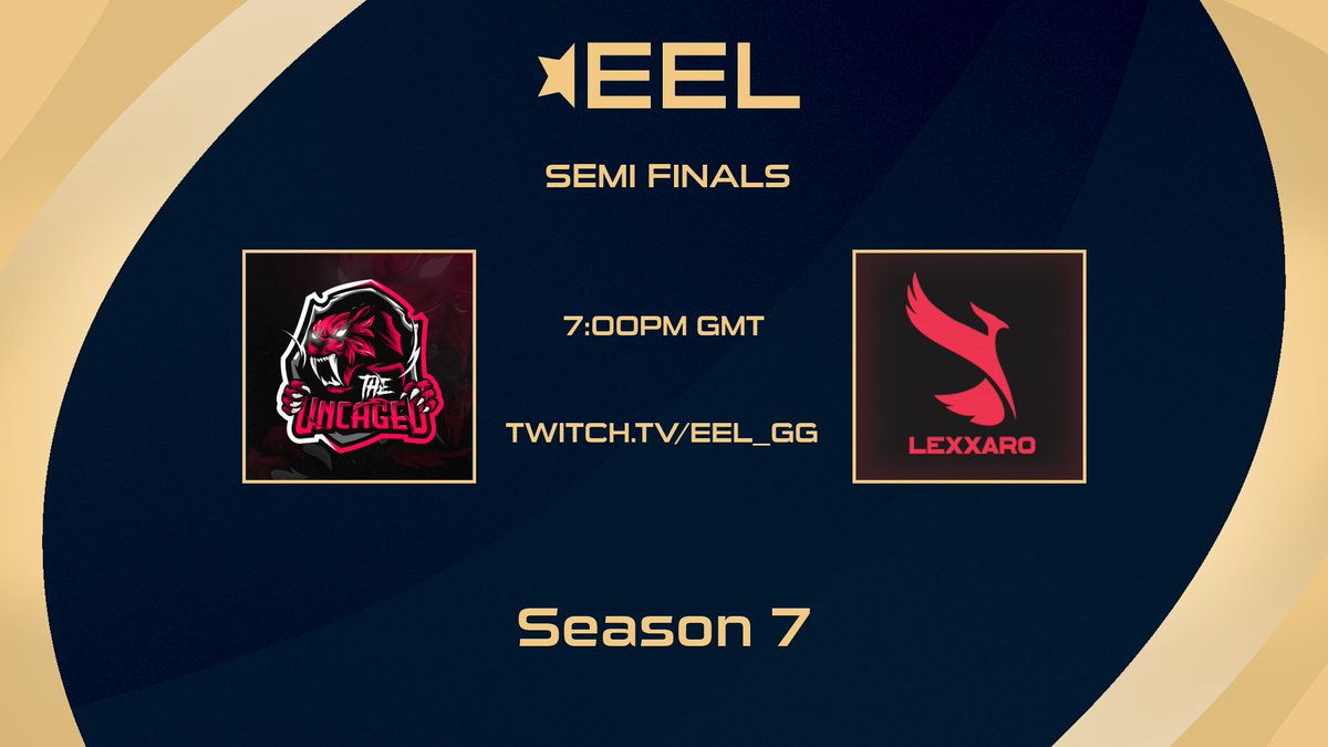 [#EEL]

Tonight we have the first Semi-Final match

⚔️<a href="/UNCAGED_cs/">The UNCAGED</a> vs <a href="/Lexxaro/">Lexxaro</a>
 
🎙️<a href="/AyGiraffe/">A Giraffe</a> &amp; @Atroooo
 
📺twitch.tv/eel_gg

#csgo #esports #twitch