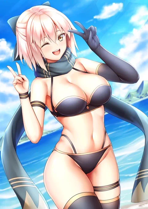 #くそ寒いので水着絵を貼る 