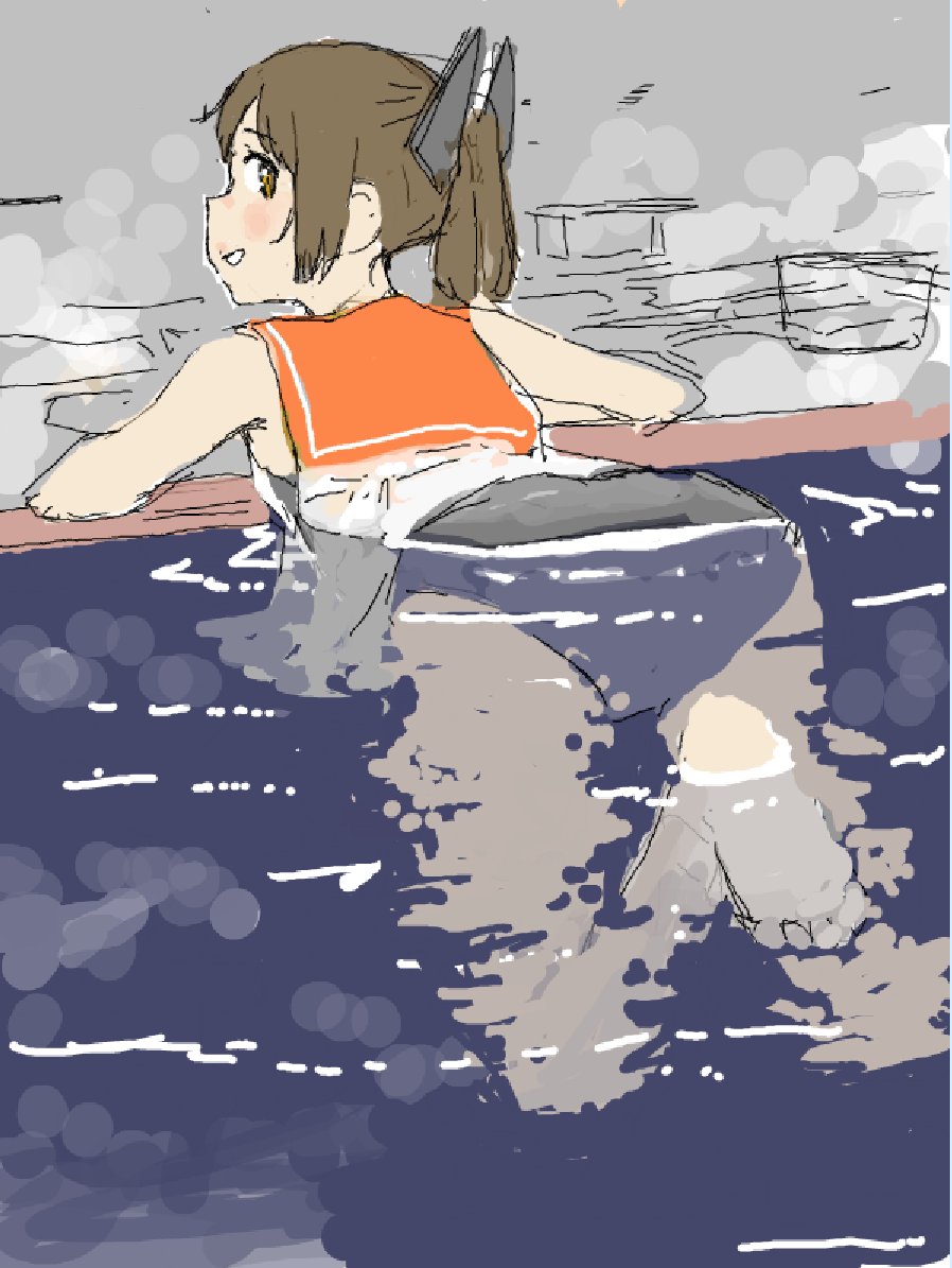 伊401(艦これ) 「」|面相棒のイラスト