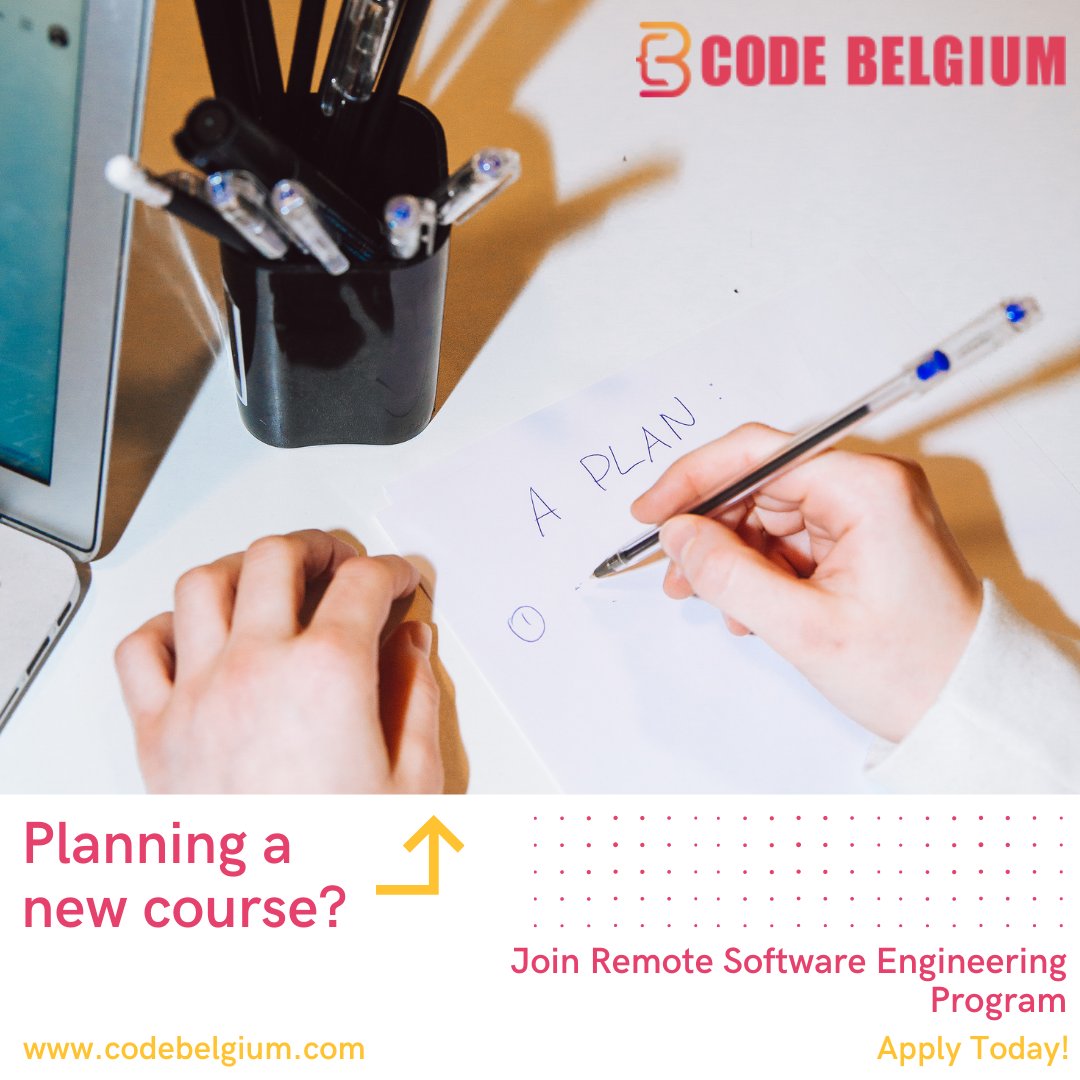 CodeBelgium's tweet image. Planning a new course?
Application for The Remote Software Engineering Program is Open.
Apply Today!

Visit: codebelgium.com

#fullstackdeveloper #softwareengineering #coding #codingbootcamp #programming #learntocode #learnnewskills #newnormallearning #plan

#codebelgium
