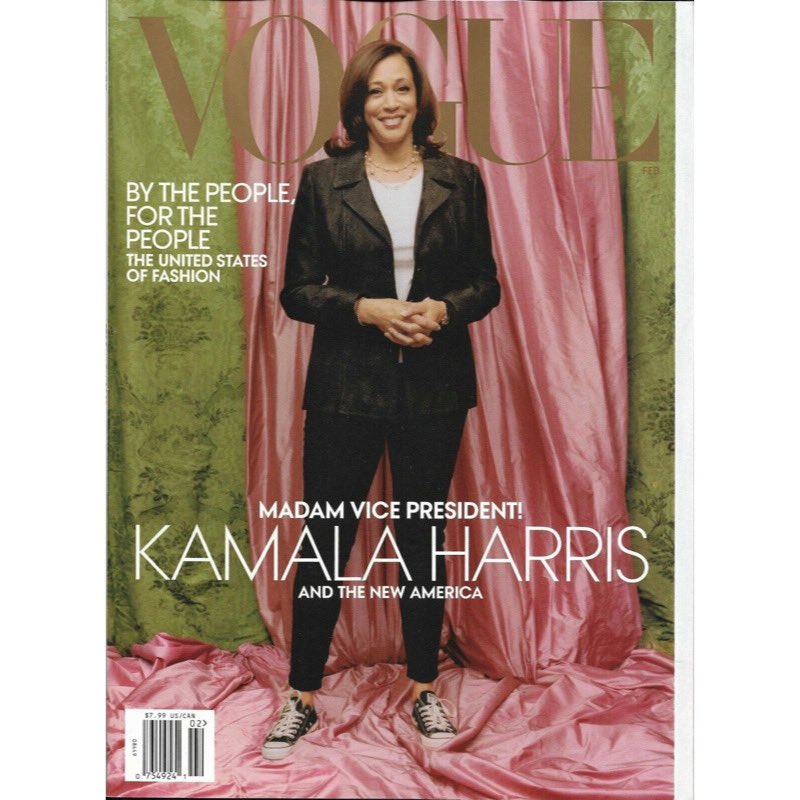 4. Here is the Vogue cover Kamala Harris’ team thought would be released. I’m told this cover on the left will be the digital cover, but the much maligned cover on the right has already gone to print and will be the cover available for sale and sent to subscribers.