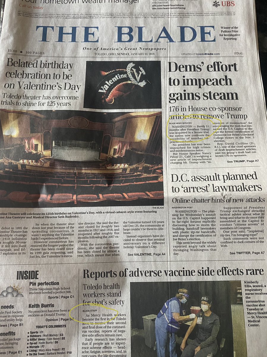 HannahESpengler's tweet photo. This byline strike is SO important. #theblade #toledoblade https://t.co/tHVjsPa6VC