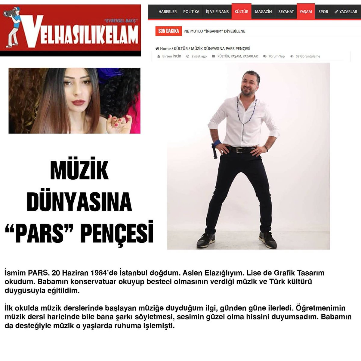 MÜZİK DÜNYASINA "PARS" PENÇESİ

Sayın Birsen hanımın VELHASILKELAM köşe yazarlığını yaptığı söyleşim.
👇👇👇
velhasilikelam.com/2021/01/10/muz…

#köşeyazısı #müzik #söyleşi #albüm