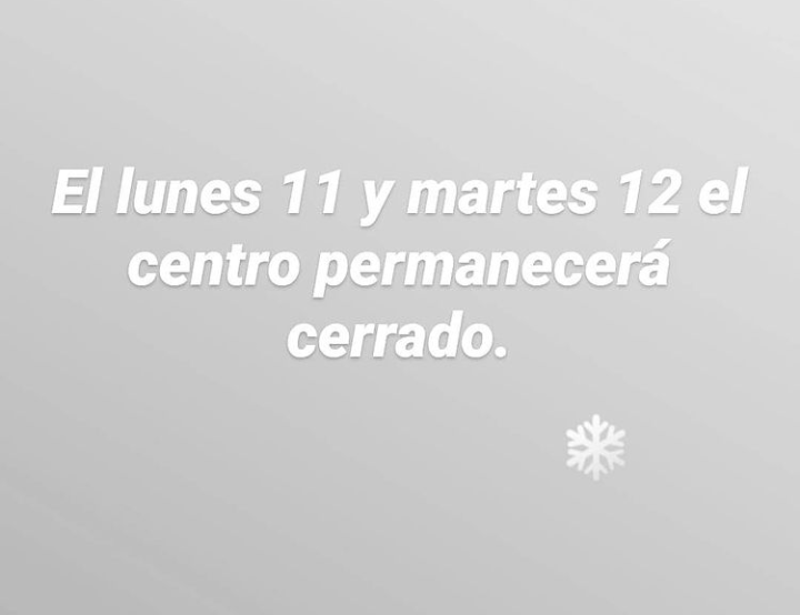 Se suspende la actividad lectiva los días 11 y 12 de enero.