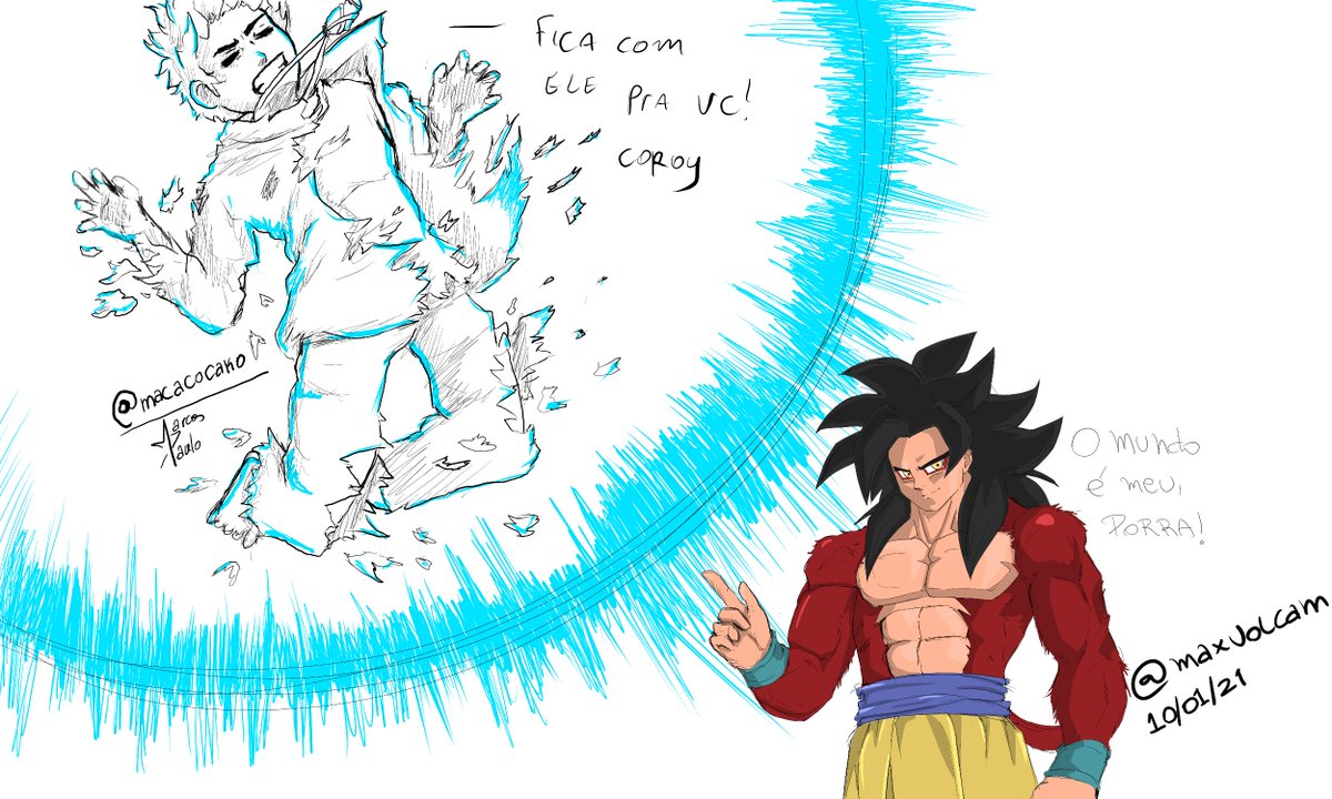 maxvolcam's tweet photo. https://t.co/ts2oLVij5Y Desenho Goku SS4. https://t.co/kOVsbz7mtl