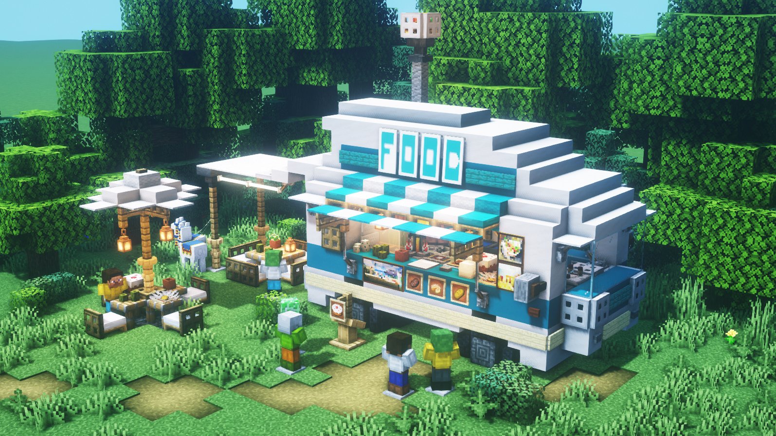 Twitter 上的 Freedom Kitchen Car Food Truck Minecraft Minecraftbuild Minecraftart House Fort Shop マインクラフト マイクラ Base 建築 Minecraft建築コミュ Architecture バニラ建築学部 T Co Cw2jr0ruw5 Twitter