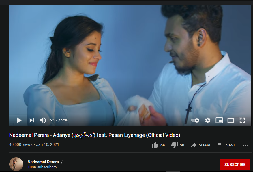 perera_fan's tweet photo. Heyy guys!!!!! Adariye is out now...... https://t.co/Mp1k76LBIh