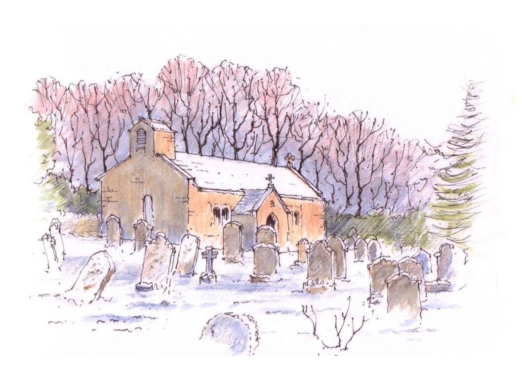 A snowy sketch of St Leonard’s church in the hamlet of Chapel-Le-Dale #chapelledale #ingleton <a href="/Tweet2Yorkshire/">Tweet To Yorkshire</a> <a href="/The_Dalesman/">The Yorkshire Dalesman magazine</a> <a href="/NatChurchTrust/">National Churches Trust</a> <a href="/ExploreChurches/">Explore Churches</a> @stleonardsch <a href="/HistoricEngland/">Historic England</a> <a href="/Realyorkshrtour/">Real Yorkshire Tours</a>