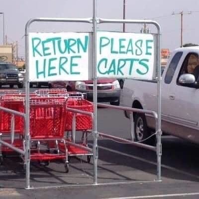 SignsRedmond's tweet image. Perhaps if they whistle and offer treats, the carts will come. 🤣🤣🤣
.
.
.
.
.
.
#signfails #funnysigns #weekend #weekendvibe #signshoplife #shoppingcart #signdesign #rotfl #lol #signmaker #thatsimple instagr.am/p/CJ3qdhxFh27/
