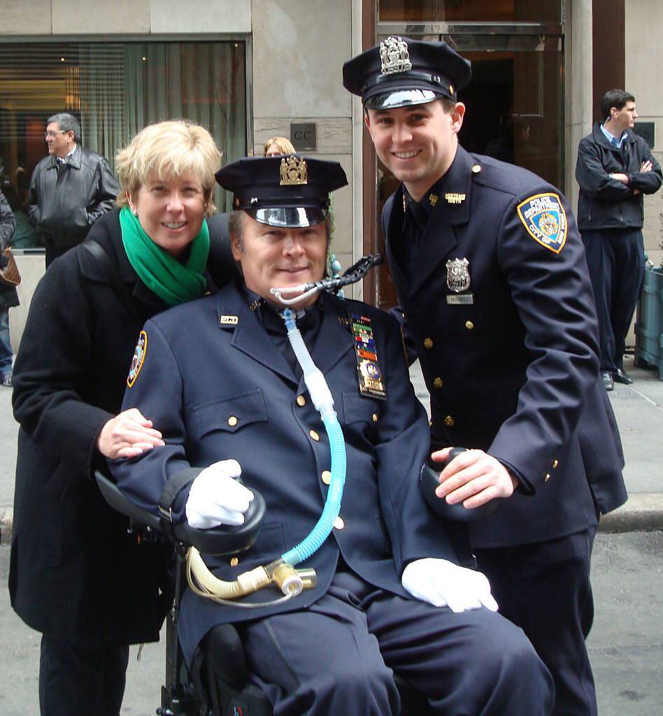 NYCPBA's tweet photo. 4 years ago today we lost Detective Steven McDonald. He was not only a hero to every member of the NYPD, but to all NYers. Det. McDonald preached a message of peace and compassion to which we all aspire. He is survived by his wife Patti Ann and son Conor, an NYPD Sgt. https://t.co/NymPxkfquM