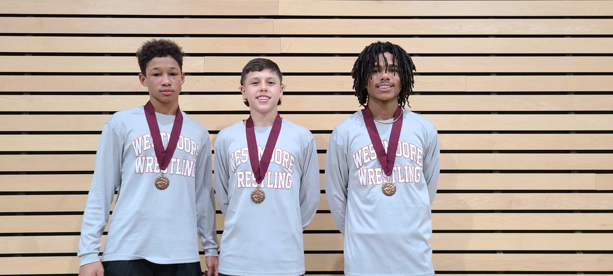Great job to our <a href="/wrestlejags/">Westmoore Wrestling</a> this weekend at the super tough <a href="/JenksWrestling/">Jenks Wrestling</a> Tournament. Gannon Morales 106 6th, Mario Ewing 120 4th, RJ Jones 126 5th. All of our guys wrestled hard! #jaguarproud <a href="/whsjagathletics/">Westmoore Athletics</a> <a href="/WestmooreHS/">Westmoore High School</a> <a href="/MoorePublicSch/">Moore Public Schools</a> <a href="/o__wrestle/">Oklahoma Wrestling</a>