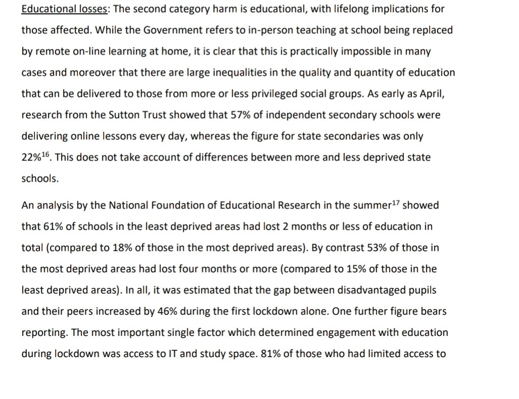 9/ Ensuring students have the right support to transition to the next step in life is important for mental health.Education losses needs long term planning to address. Lack of devices and Internet is deeping inequality while government fails to provide these